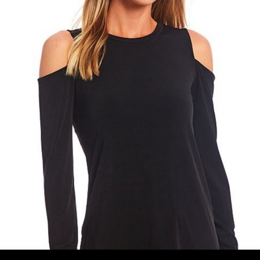 Black Cold Shoulder top
